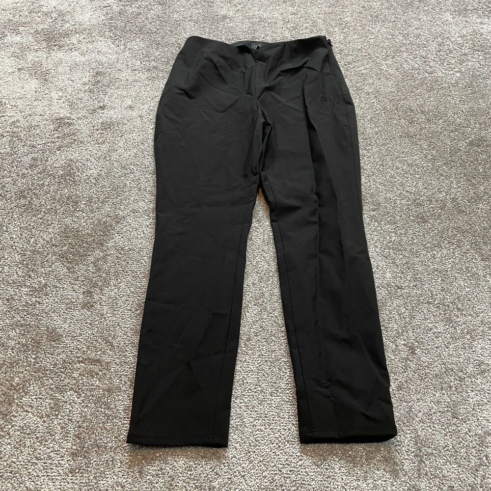 White House Black Market The Skinny Ankle Pants Womens 8 Black Casual Flex 30x28